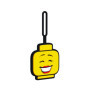 Lego Iconic Girl Face Étiquette de bagage en silicone pour voyage, salle de sport, accessoire