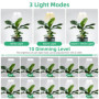 Mcbazel Lampe Plante, Lampe de Croissance 24 LED à Spectre Complet, Hauteur Réglable 61,5 cm, Minuterie 4H/8H/12H avec 10 Niveau
