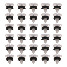 ECSiNG 30pcs Clips de Fixation Attaches Garniture Voiture Panneau de Porte Intérieures 7703077476 en Plastique Compatible avec P