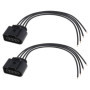 ECSiNG Lot de 2pcs Connecteurs de Bobine d'allumage 4 Broches pour Voiture 1J0973724 Compatible avec Audi Compatible avec Skoda 