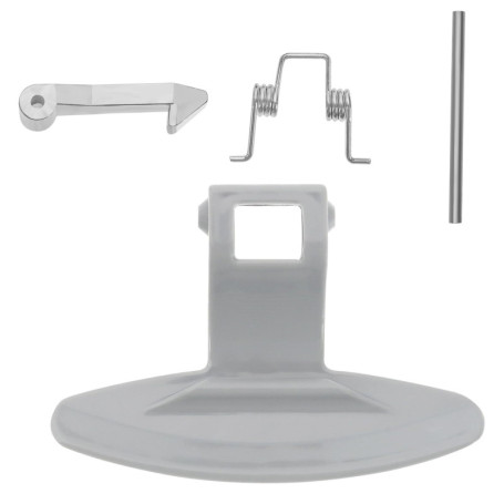 ECSiNG Lot d'accessoires de machine à laver - Crochet de porte avec boulon et ressort - Compatible avec le kit de poignée de por