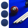 LT Easiyl 50 Pièces 9mm Embouts de Queue de Billard Bleus Embouts de Remplacement de Billard en Cuir Embouts de Queue de Billard