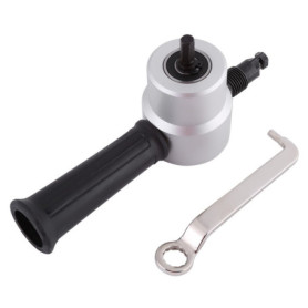 Coupeur de grignoteuse de tôle à double tête, 1500-3000 tr/min Min 12mm trou de coupe ronde de coupe de tôle, 360 degrés réglabl