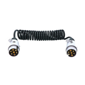 Carpoint Rallonge pour Remorque Spiral 7-broches - 2 Prises mâles