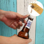 Amindz 10 Pièces Vintage Porte Clef Decapsuleur,Ouvre Clés en Forme avec Étiquettes et Ficelle,Bière Ouvreur Mariage,Clés Ouvreu