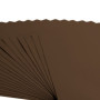 vaessen creative Florence Papier Cartonné, Brun (Noisette), 216g, Carré, 30,5 x 30,5 cm, 20 Feuilles, Surface Texturée, pour Pei