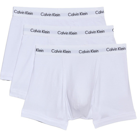 Calvin Klein Trunk 3pk Homme Trunk, Blanc (White), XS