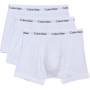 Calvin Klein Trunk 3pk Homme Trunk, Blanc (White), XS
