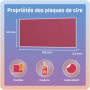 Smowo® 20 plaques de Cire pour Bougies pour créer, décorer et orner - Feuille de Cire de décoration pour bricoler