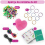 Smowo® Kit de Loisirs Créatifs avec Perles pour 9 Porte-clés Animaux - Cadeau de Bricolage Enfant avec Scoubidou, Perles et Fil,