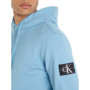 Calvin Klein Jeans Homme Sweat à Capuche Badge avec Capuche, Bleu (Dusk Blue), XXS