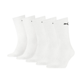 Puma Crew Chaussettes, Blanc, 47/49 (Lot de 5) Unisexe