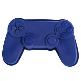 Moule en Silicone Gamepad 3D Bleu - Moule à Gâteau Mousse Jeu Vidéo - Moules à Motifs pour Gelée, Dessert, Muffin, Anniversaire