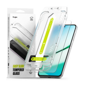 Ringke Easy Slide Tempered Glass Compatible avec Verre Trempé Samsung Galaxy A56 5G [2 Pack] Protecteur d'écran Qualité HD Trans