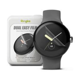 Ringke Protecteur d'écran Compatible avec Google Pixel Watch 2/1 41mm [Dual Easy Film] [3 Pack] Application Facile Attachement s