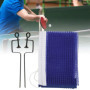 Tennis de Table Net Portable Simple Polyester Tennis Table Pong Net avec Support en Métal Sports Remplacement Accessoires(蓝)