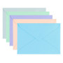 ÖKI Lot de 10 enveloppes pastel - Pour cartes bon d'achat, cadeaux en argent, petites cartes de vœux, etc. - Bleu, vert, pêche, 