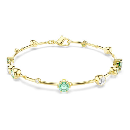 Swarovski Bracelet Constella, Tailles variées, Vert, Placage de ton or