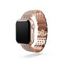 Swarovski Bracelet princesse scintillant, pour Apple Watché 40 mm et 41 mm, ton doré rose, finition doré rose