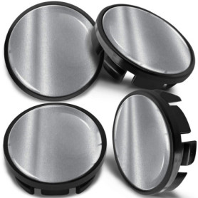 SkinoEu Lot de 4 Enjoliveur Cache Moyeux Capuchon de Centre de Roue 65 mm, Compatible avec VW Enjoliveurs 3B7 601 171 / 6U7 601 