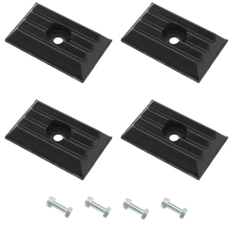 Attisfiera Lot de 4 tampons de butée, ressort à lames, plaque intermédiaire pour Jumper Boxer Ducato 1362685080 - Suspension arr