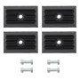 Attisfiera Lot de 4 tampons de butée, ressort à lames, plaque intermédiaire pour Jumper Boxer Ducato 1362685080 - Suspension arr