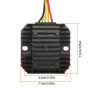 GNXfixt Régulateur De Tension Redresseur pour Linhai 260Cc 300Cc ATV Scooter Dirt Bike Go Kart Tension DC Régulateur Rectifieur 
