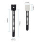 GPtzlei 50 Attaches Câbles Réglables Réutilisables, Clips de Gestion Câble Auto-Adhésifs en Nylon avec Adhésif Fort - Organiseur