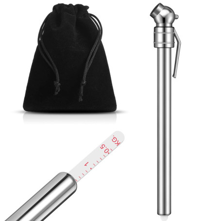 Jauge de Pression des Pneus Portable Crayon de Pression des Pneus Stylo de Pression des Pneus en Acier Inoxydable Crayon de Pneu