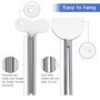 Zivacate Presse Tube, Presse Tube Dentifrice 6 Pièces, Forme de Clé en métal Presseur de Dentifrice, Distributeur de Dentifrice 