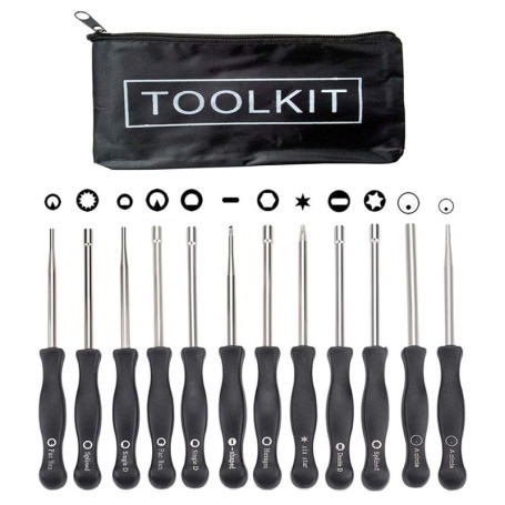 Hippotech Lot de 12 outils de réglage de carburateur avec tournevis pour carburateur à 2 cycles commun