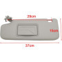 Pare-Soleil de Voiture Pare-Soleil Gauche avec Miroir adapté for Chevrolet Aveo 2012 2013 2014 Gris Visières de Soleil