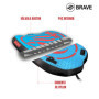 BRAVE SPORTS Bouée Tractable pour Sports Nautiques – Bouées tractables, Structures Gonflables Tractables – Bateau en PVC pour Ba