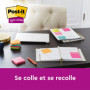 Post-it Notes Autocollantes Super Sticky, Couleurs et Tailles Assorties, 3 Blocs, 45 Feuilles par Bloc, Rose, Bleu, Jaune - Feui