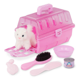 Play Circle – Jouet kit de toilettage pour Animaux domestiques – Jeu d'imagination avec Transport, Peluche, Brosse, Nourriture e