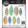 Sizzix Matrice Thinlits Set de 8pcs 664431 Feuilles Découpées de Tim Holtz, Plastique, Multicolore, Taille unique