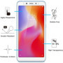 NEW'C Lot de 2, Verre Trempé pour Xiaomi Redmi 6, Xiaomi Redmi 6A, Film Protection écran efficace contre les Rayures - sans Bull