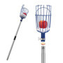 MaidMAX Cueille-Fruits avec Corbeille et Manche Télescopique 4 Mètres, Pince avec Panier en Acier Inoxydable pour Fruits Pomme O
