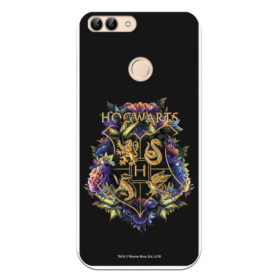 Coque pour Huawei P Smart Officielle Harry Potter Poudlard Floral pour protéger votre téléphone portable Coque en silicone soupl