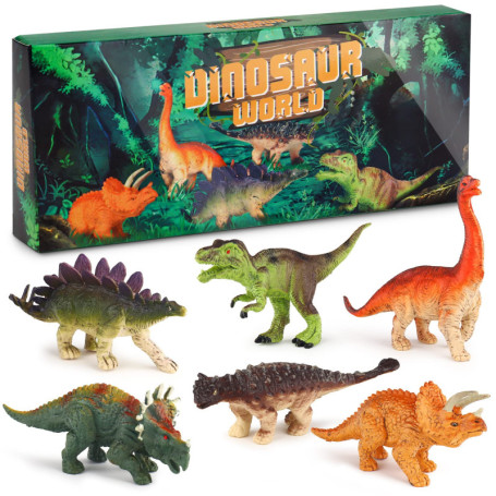 Sanlebi Dinosaures Jouet - Réaliste Figurine Dinosaure Ensemble Modèle Ensemble Animaux Jouet Jeux Educatif Jouets pour Enfants