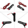 Cordon Pour Gre Elecque s Embout,Prise Allume Cigare 12V,Prise Allume-Cigare Avec Fil,1.5 M Mâle ure Allume-Cigare Prise Adaptat
