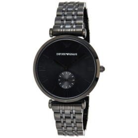 Emporio Armani Montre Trois Aiguilles en Acier Inoxydable Ton Sur Ton pour Homme , AR11299