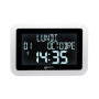 Horloge Numérique Murale Rétroéclairée et Radio Pilotée - La Viso15 de Geemarc Affiche Automatiquement l’Heure Exacte - Calendri