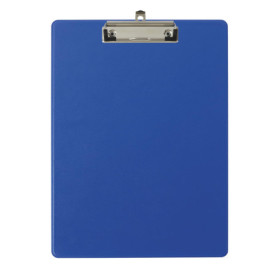 Exacompta - Réf. 19292E - Porte-bloc à pince avec pochette plastique sur le dos - Système d'accroche mural - Dimensions : 23 cm 