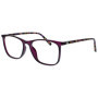 OPULIZE Arc Lunettes de Lecture Pack de 2 Montures Carrées Minces Élégantes Charnières à Ressort Anti-Rayures Noir Violet Branch