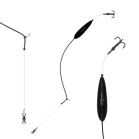 Mikado Montage WelsMontage en Eau de Pluie Worm Rig Bas de Ligne Ø 1,2 mm/78 kg/Pose U 50 g