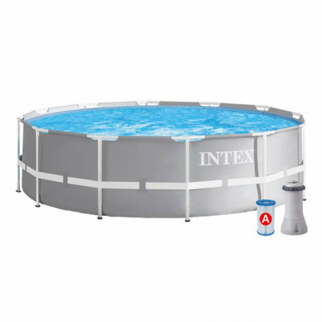 Piscine Démontable Intex Prism Frame 6503 l Ronde Épurateur de Piscine (366 x 76 349,99 €