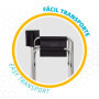 AKTIVE Director Folding Chair 56 x 45 x 81 cm, Noir
