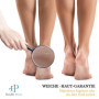Health Press® Pierre Ponce Soin des Pieds – Lot de 2 – Éliminateur de Callosités Rugueux pour Mains et Pieds – Pierre de Lave Na