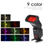 AODELAN Lot de filtres en gel Flash - Grille nid d'abeille universelle avec 8 filtres d'éclairage Speedlite de couleur pour appa